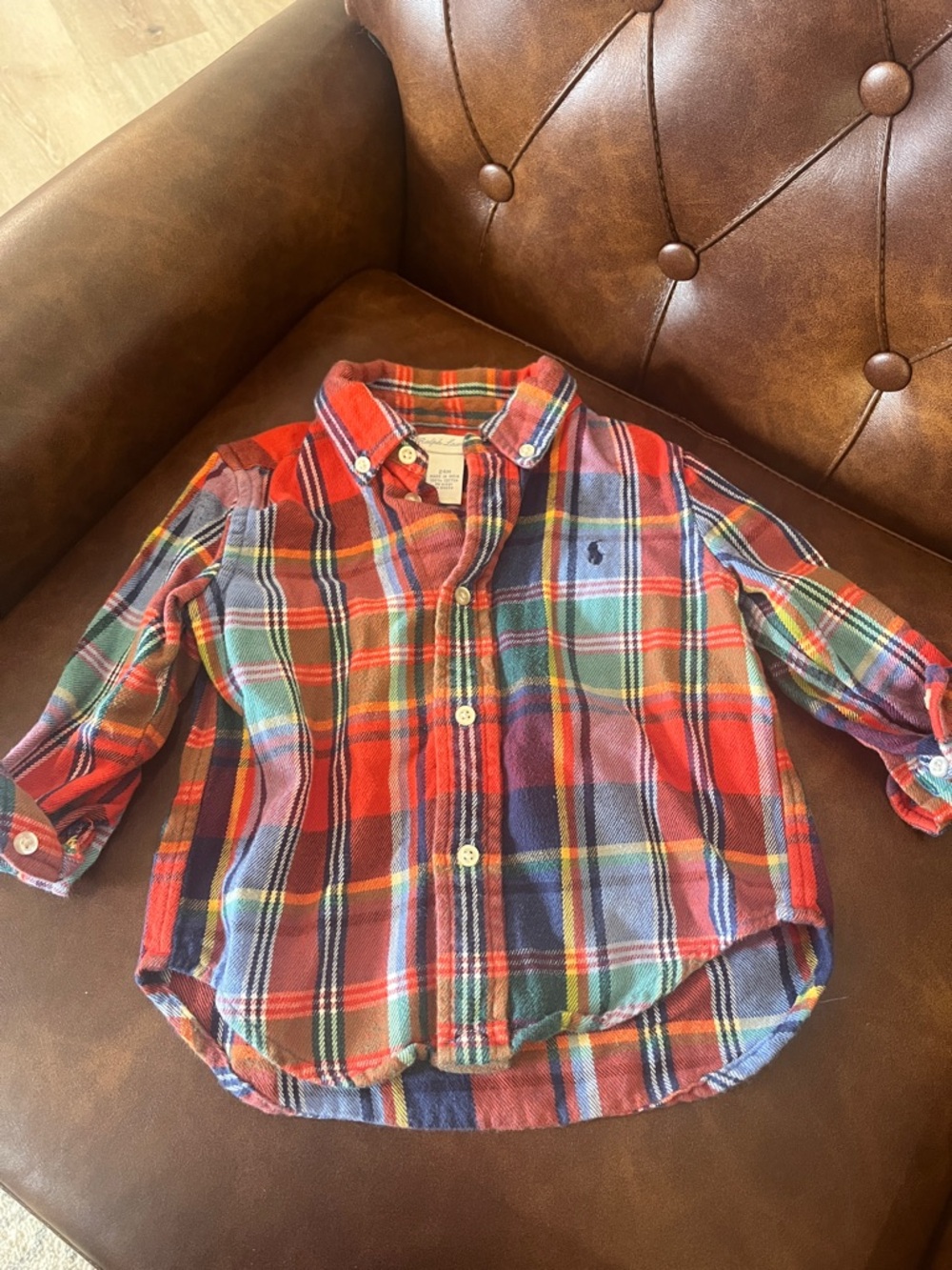 Polo Ralph Lauren Red Multi Plaid Button-Down Shirt